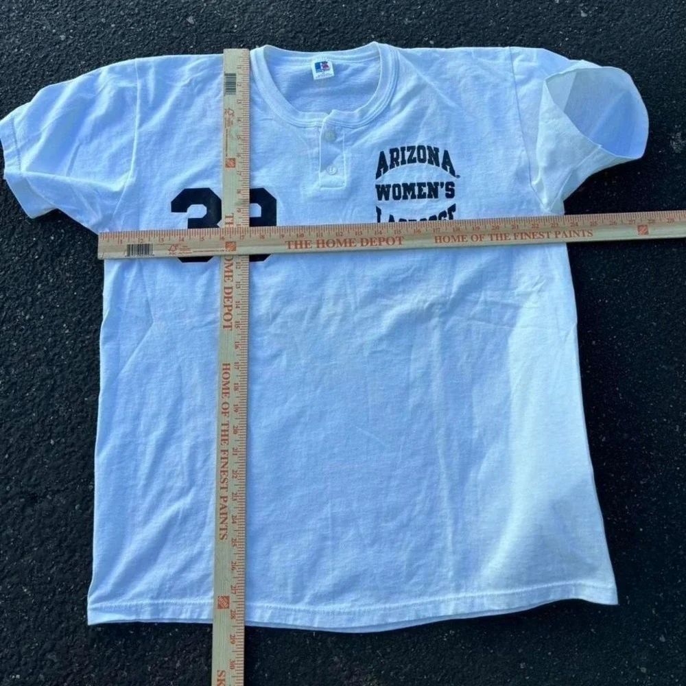 VTG 80's University of Arizona Women's Lacrosse‎ Jersey Shirt Russell Athletic